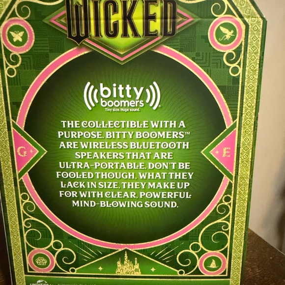 WiFi Bluetooth Speaker “wicked” by Bitty Boomers. NEW - Picture 3 of 4